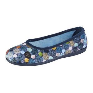 Sleepers Womens/Ladies Samira Ballerina Slippers / Blue